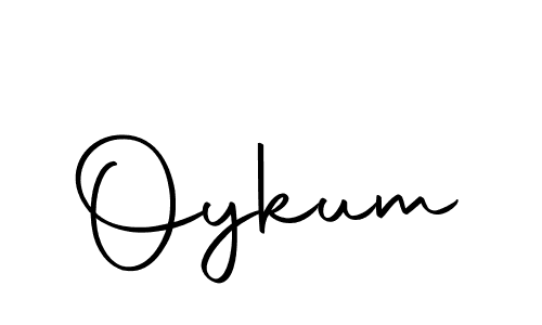 Make a beautiful signature design for name Oykum. With this signature (Autography-DOLnW) style, you can create a handwritten signature for free. Oykum signature style 10 images and pictures png