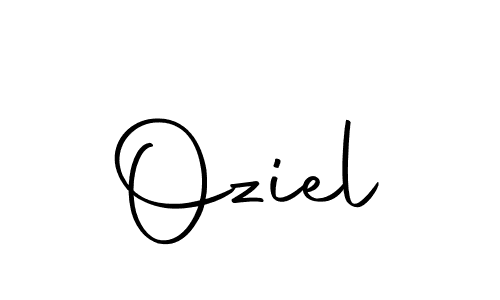 Design your own signature with our free online signature maker. With this signature software, you can create a handwritten (Autography-DOLnW) signature for name Oziel. Oziel signature style 10 images and pictures png