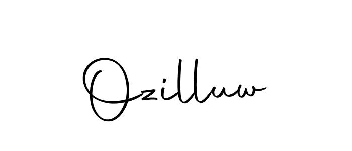 How to make Ozilluw name signature. Use Autography-DOLnW style for creating short signs online. This is the latest handwritten sign. Ozilluw signature style 10 images and pictures png