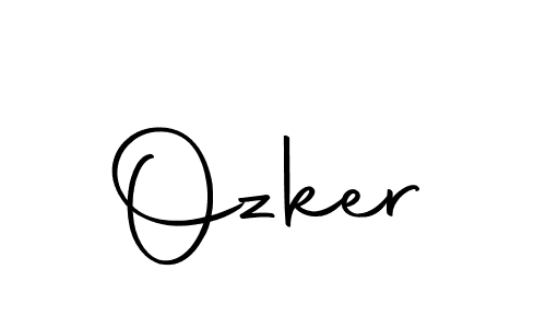 Create a beautiful signature design for name Ozker. With this signature (Autography-DOLnW) fonts, you can make a handwritten signature for free. Ozker signature style 10 images and pictures png