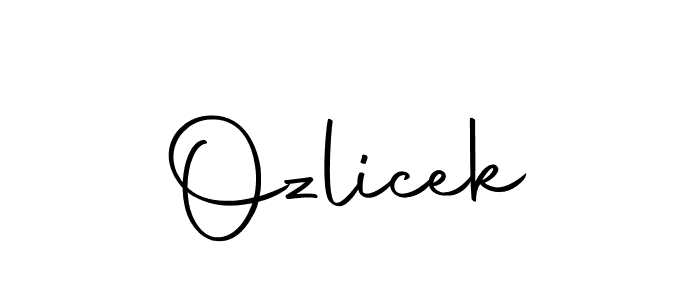 Design your own signature with our free online signature maker. With this signature software, you can create a handwritten (Autography-DOLnW) signature for name Ozlicek. Ozlicek signature style 10 images and pictures png