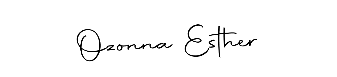 Make a beautiful signature design for name Ozonna Esther. Use this online signature maker to create a handwritten signature for free. Ozonna Esther signature style 10 images and pictures png