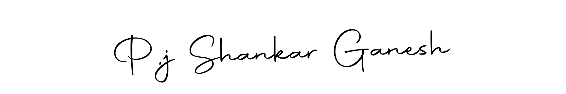 Create a beautiful signature design for name P,j Shankar Ganesh. With this signature (Autography-DOLnW) fonts, you can make a handwritten signature for free. P,j Shankar Ganesh signature style 10 images and pictures png