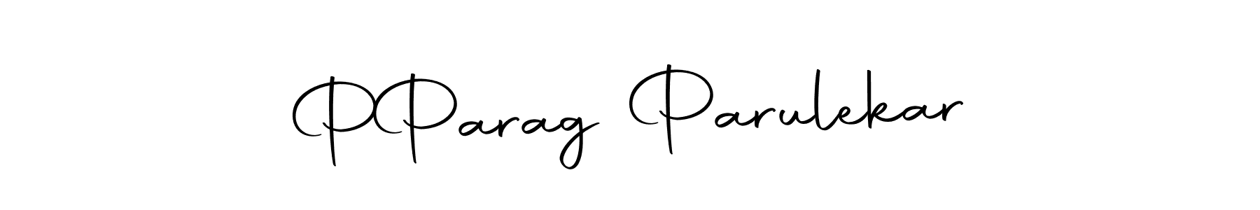Design your own signature with our free online signature maker. With this signature software, you can create a handwritten (Autography-DOLnW) signature for name P  Parag Parulekar. P  Parag Parulekar signature style 10 images and pictures png