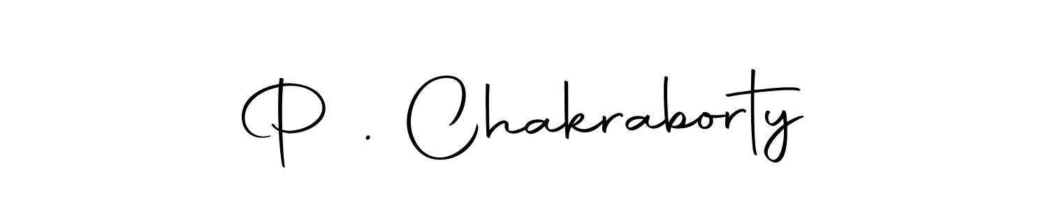 Make a beautiful signature design for name P . Chakraborty. Use this online signature maker to create a handwritten signature for free. P . Chakraborty signature style 10 images and pictures png