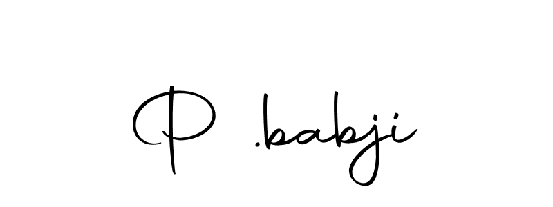 Use a signature maker to create a handwritten signature online. With this signature software, you can design (Autography-DOLnW) your own signature for name P .babji. P .babji signature style 10 images and pictures png