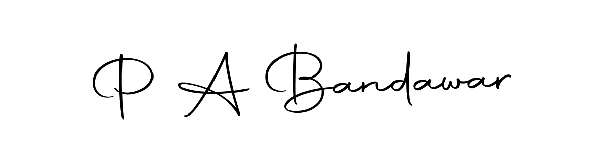 if you are searching for the best signature style for your name P A Bandawar. so please give up your signature search. here we have designed multiple signature styles  using Autography-DOLnW. P A Bandawar signature style 10 images and pictures png