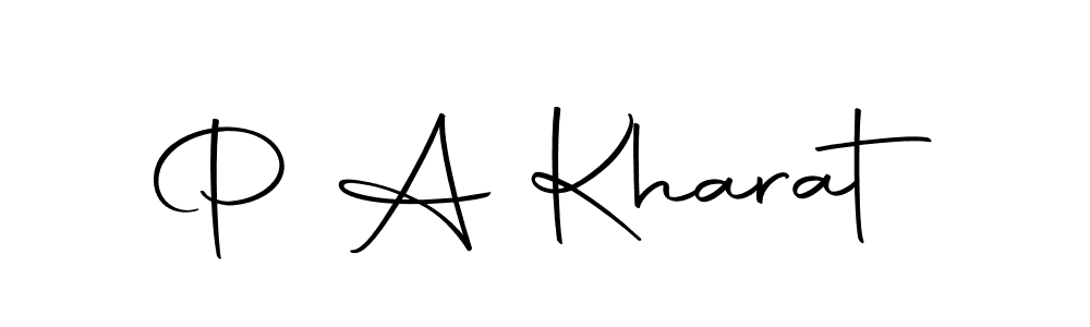 Make a beautiful signature design for name P A Kharat. Use this online signature maker to create a handwritten signature for free. P A Kharat signature style 10 images and pictures png