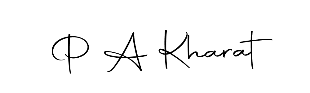 Make a beautiful signature design for name P A Kharat. Use this online signature maker to create a handwritten signature for free. P A Kharat signature style 10 images and pictures png