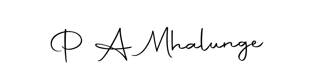 if you are searching for the best signature style for your name P A Mhalunge. so please give up your signature search. here we have designed multiple signature styles  using Autography-DOLnW. P A Mhalunge signature style 10 images and pictures png