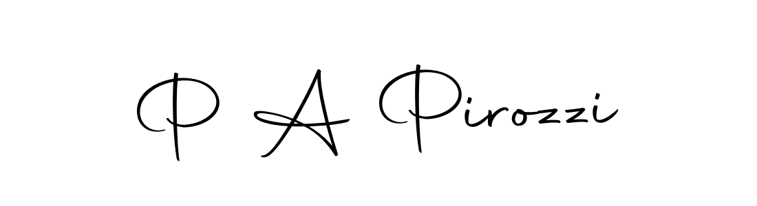 The best way (Autography-DOLnW) to make a short signature is to pick only two or three words in your name. The name P A Pirozzi include a total of six letters. For converting this name. P A Pirozzi signature style 10 images and pictures png