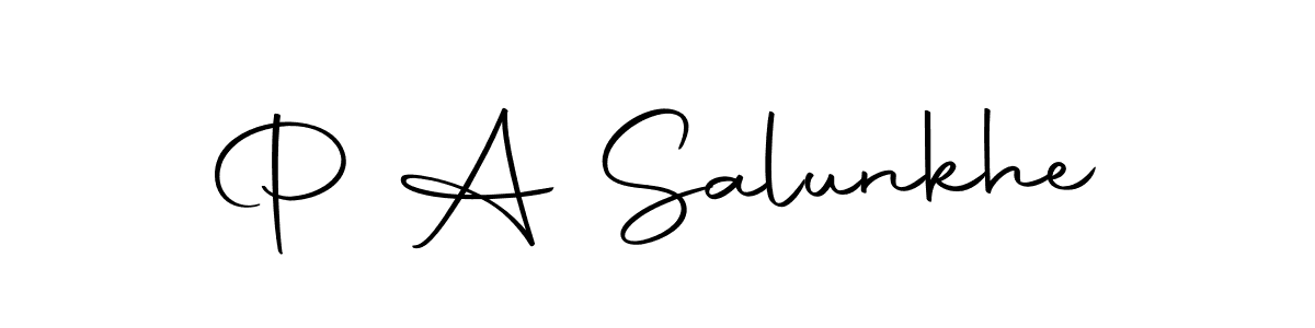 Similarly Autography-DOLnW is the best handwritten signature design. Signature creator online .You can use it as an online autograph creator for name P A Salunkhe. P A Salunkhe signature style 10 images and pictures png