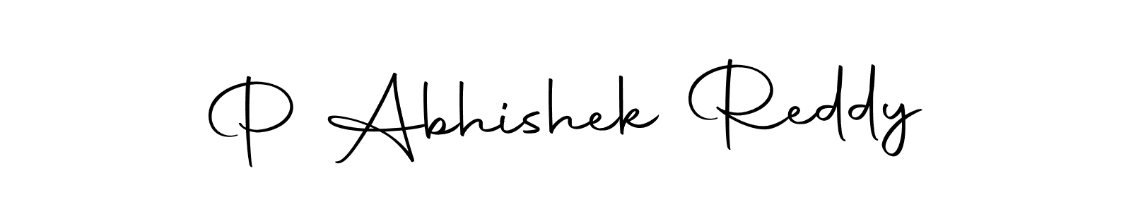 Make a short P Abhishek Reddy signature style. Manage your documents anywhere anytime using Autography-DOLnW. Create and add eSignatures, submit forms, share and send files easily. P Abhishek Reddy signature style 10 images and pictures png