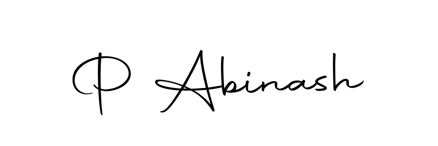 How to make P Abinash name signature. Use Autography-DOLnW style for creating short signs online. This is the latest handwritten sign. P Abinash signature style 10 images and pictures png