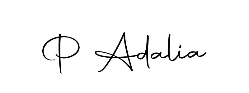 Design your own signature with our free online signature maker. With this signature software, you can create a handwritten (Autography-DOLnW) signature for name P Adalia. P Adalia signature style 10 images and pictures png