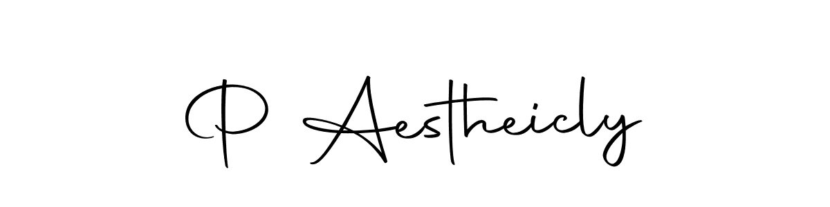 Make a beautiful signature design for name P Aestheicly. With this signature (Autography-DOLnW) style, you can create a handwritten signature for free. P Aestheicly signature style 10 images and pictures png