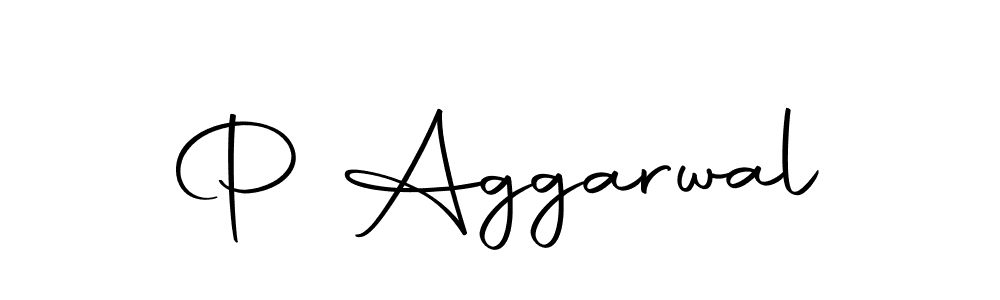 Make a beautiful signature design for name P Aggarwal. With this signature (Autography-DOLnW) style, you can create a handwritten signature for free. P Aggarwal signature style 10 images and pictures png