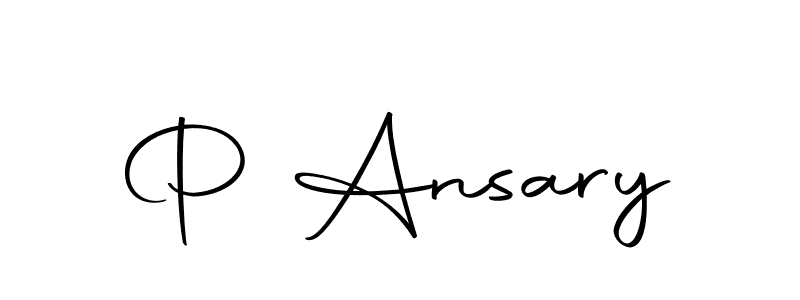 P Ansary stylish signature style. Best Handwritten Sign (Autography-DOLnW) for my name. Handwritten Signature Collection Ideas for my name P Ansary. P Ansary signature style 10 images and pictures png