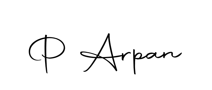 Make a beautiful signature design for name P Arpan. Use this online signature maker to create a handwritten signature for free. P Arpan signature style 10 images and pictures png