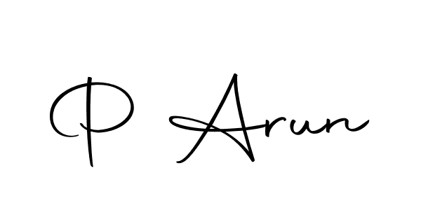 Make a beautiful signature design for name P Arun. With this signature (Autography-DOLnW) style, you can create a handwritten signature for free. P Arun signature style 10 images and pictures png