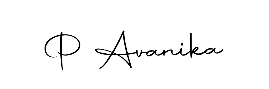 Make a beautiful signature design for name P Avanika. Use this online signature maker to create a handwritten signature for free. P Avanika signature style 10 images and pictures png