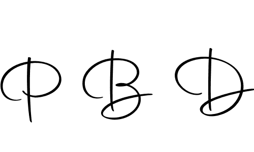 How to make P B D signature? Autography-DOLnW is a professional autograph style. Create handwritten signature for P B D name. P B D signature style 10 images and pictures png