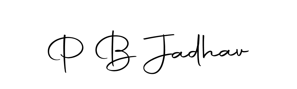 Design your own signature with our free online signature maker. With this signature software, you can create a handwritten (Autography-DOLnW) signature for name P B Jadhav. P B Jadhav signature style 10 images and pictures png