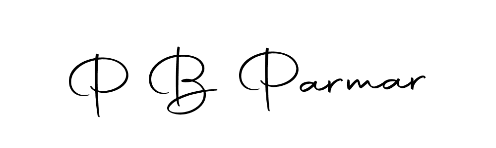 Create a beautiful signature design for name P B Parmar. With this signature (Autography-DOLnW) fonts, you can make a handwritten signature for free. P B Parmar signature style 10 images and pictures png