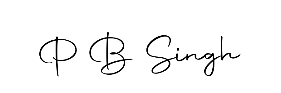 Create a beautiful signature design for name P B Singh. With this signature (Autography-DOLnW) fonts, you can make a handwritten signature for free. P B Singh signature style 10 images and pictures png