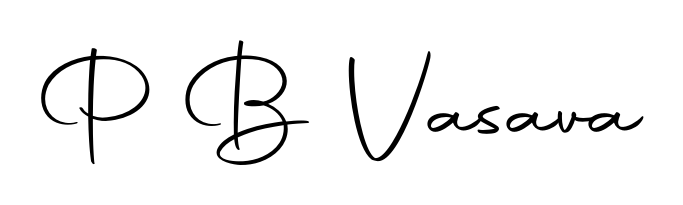 Download transparent PNG signature for name P B Vasava styled with Autography-DOLnW font. Ready to paste directly into PDF and Word agreements. P B Vasava signature style 10 images and pictures png
