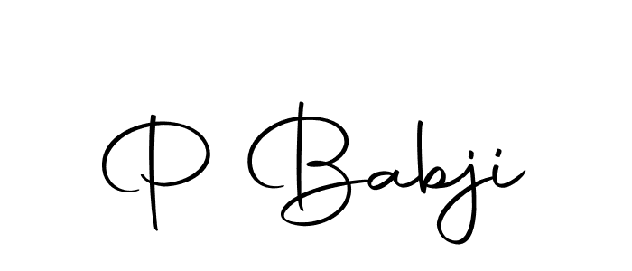 Use a signature maker to create a handwritten signature online. With this signature software, you can design (Autography-DOLnW) your own signature for name P Babji. P Babji signature style 10 images and pictures png
