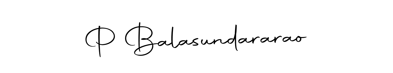 Design your own signature with our free online signature maker. With this signature software, you can create a handwritten (Autography-DOLnW) signature for name P Balasundararao. P Balasundararao signature style 10 images and pictures png
