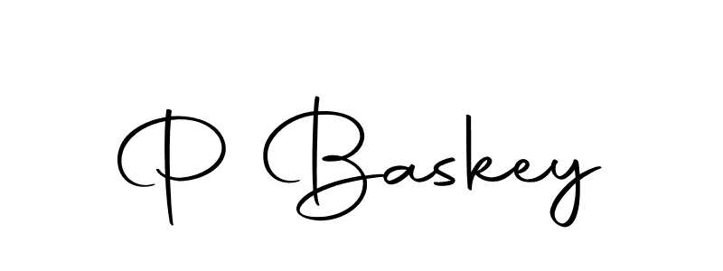 Use a signature maker to create a handwritten signature online. With this signature software, you can design (Autography-DOLnW) your own signature for name P Baskey. P Baskey signature style 10 images and pictures png