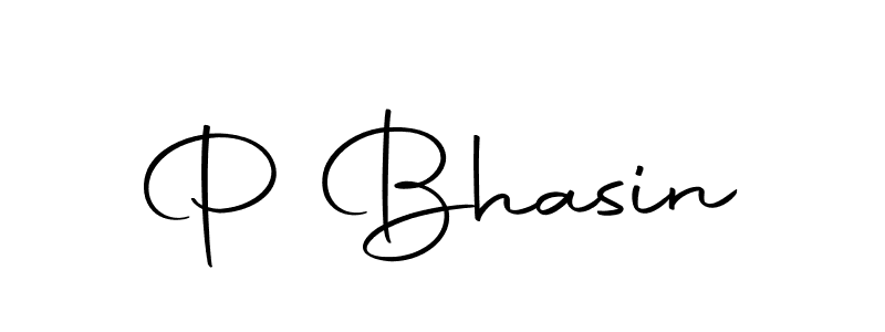 How to make P Bhasin name signature. Use Autography-DOLnW style for creating short signs online. This is the latest handwritten sign. P Bhasin signature style 10 images and pictures png