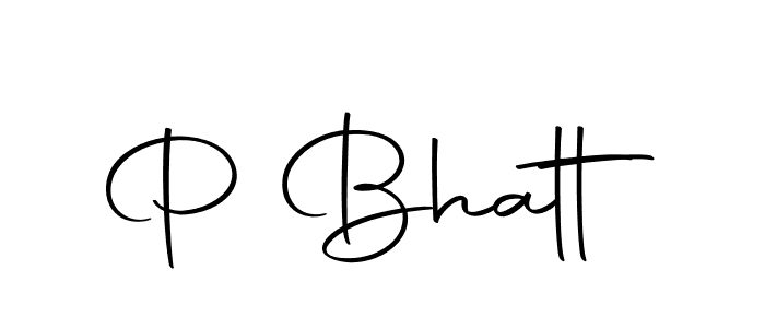 How to make P Bhatt signature? Autography-DOLnW is a professional autograph style. Create handwritten signature for P Bhatt name. P Bhatt signature style 10 images and pictures png