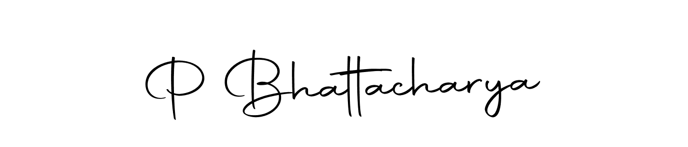 Use a signature maker to create a handwritten signature online. With this signature software, you can design (Autography-DOLnW) your own signature for name P Bhattacharya. P Bhattacharya signature style 10 images and pictures png