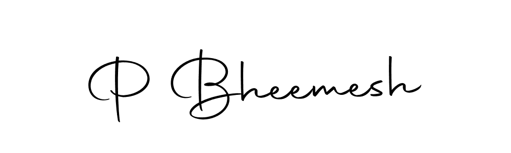 You can use this online signature creator to create a handwritten signature for the name P Bheemesh. This is the best online autograph maker. P Bheemesh signature style 10 images and pictures png