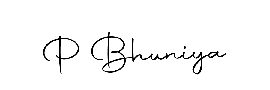How to make P Bhuniya signature? Autography-DOLnW is a professional autograph style. Create handwritten signature for P Bhuniya name. P Bhuniya signature style 10 images and pictures png