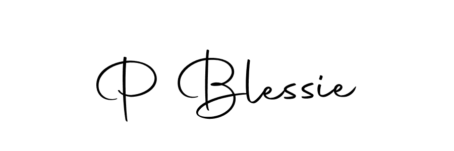 Also we have P Blessie name is the best signature style. Create professional handwritten signature collection using Autography-DOLnW autograph style. P Blessie signature style 10 images and pictures png