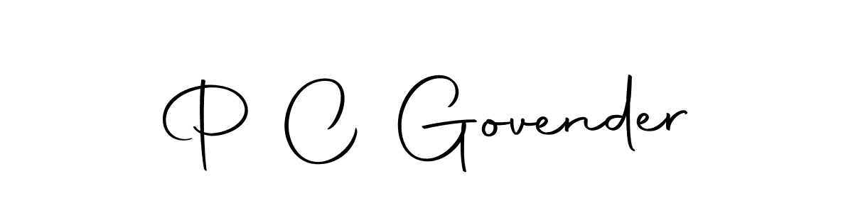 Create a beautiful signature design for name P C Govender. With this signature (Autography-DOLnW) fonts, you can make a handwritten signature for free. P C Govender signature style 10 images and pictures png
