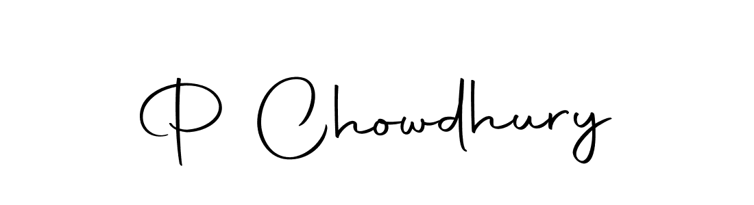 Make a beautiful signature design for name P Chowdhury. With this signature (Autography-DOLnW) style, you can create a handwritten signature for free. P Chowdhury signature style 10 images and pictures png