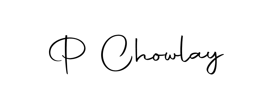 Create a beautiful signature design for name P Chowlay. With this signature (Autography-DOLnW) fonts, you can make a handwritten signature for free. P Chowlay signature style 10 images and pictures png