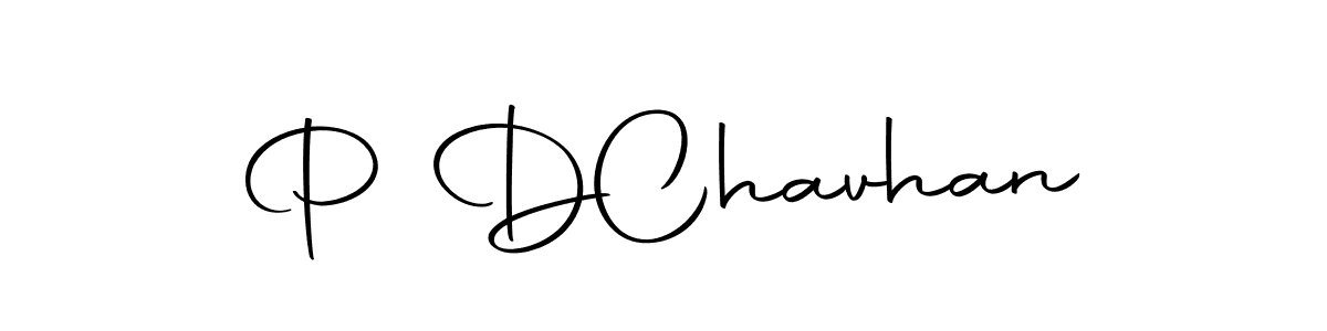 Create a beautiful signature design for name P D  Chavhan. With this signature (Autography-DOLnW) fonts, you can make a handwritten signature for free. P D  Chavhan signature style 10 images and pictures png