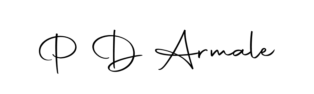 Make a beautiful signature design for name P D Armale. With this signature (Autography-DOLnW) style, you can create a handwritten signature for free. P D Armale signature style 10 images and pictures png
