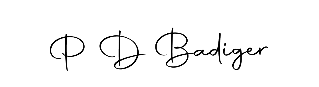 if you are searching for the best signature style for your name P D Badiger. so please give up your signature search. here we have designed multiple signature styles  using Autography-DOLnW. P D Badiger signature style 10 images and pictures png