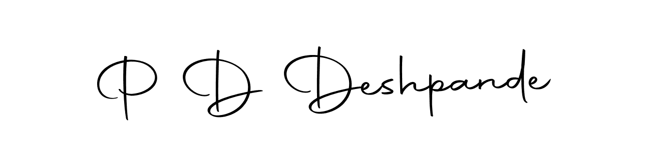 P D Deshpande stylish signature style. Best Handwritten Sign (Autography-DOLnW) for my name. Handwritten Signature Collection Ideas for my name P D Deshpande. P D Deshpande signature style 10 images and pictures png