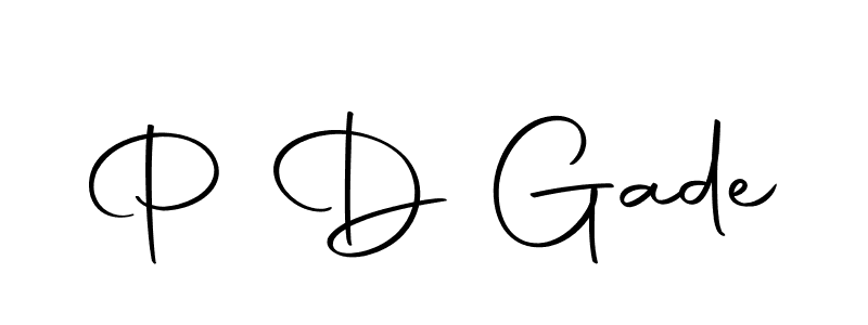 Here are the top 10 professional signature styles for the name P D Gade. These are the best autograph styles you can use for your name. P D Gade signature style 10 images and pictures png