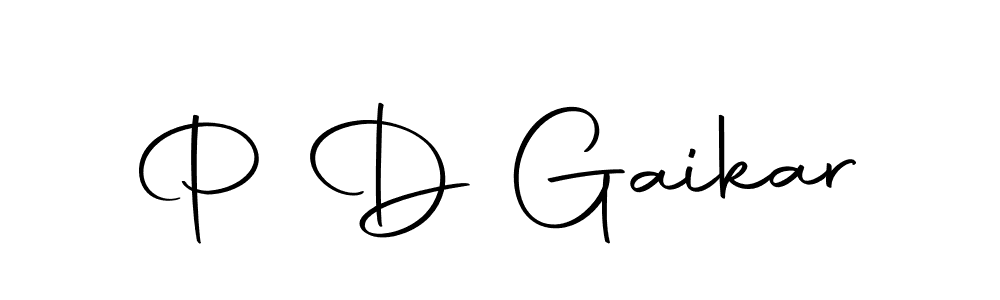 Use a signature maker to create a handwritten signature online. With this signature software, you can design (Autography-DOLnW) your own signature for name P D Gaikar. P D Gaikar signature style 10 images and pictures png