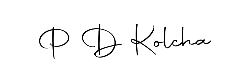Create a beautiful signature design for name P D Kolcha. With this signature (Autography-DOLnW) fonts, you can make a handwritten signature for free. P D Kolcha signature style 10 images and pictures png