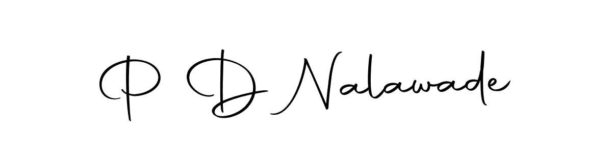 P D Nalawade stylish signature style. Best Handwritten Sign (Autography-DOLnW) for my name. Handwritten Signature Collection Ideas for my name P D Nalawade. P D Nalawade signature style 10 images and pictures png